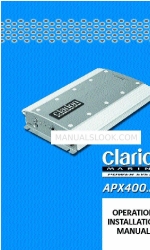 Clarion APX400.2M Manual de funcionamiento e instalación