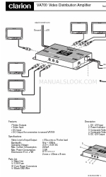 Clarion VA700 Instrucciones de instalación