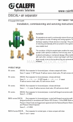 CALEFFI DISCAL 551 Series Petunjuk Pemasangan, Komisioning, dan Servis