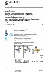 CALEFFI 319601 매뉴얼