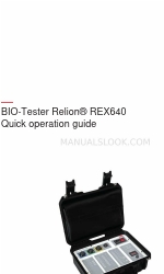 ABB RELION REX640 Quick Operation Manual