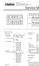 Clarion PP-2449V-C Manual de serviço