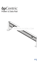 ErgoCentric upCentric Power & Data Rail Handmatig