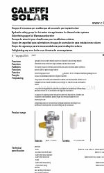 Caleffi solar 5261 Series Manuale