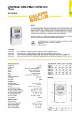 Caleffi solar iSolar 257 series Spezifikationen