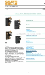 Caleffi solar 278 series Handbuch für Installation und Inbetriebnahme