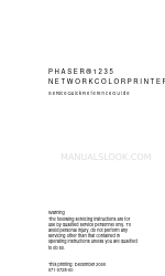 Xerox 1235DT - Phaser Color Solid Ink Printer Skrócona instrukcja obsługi