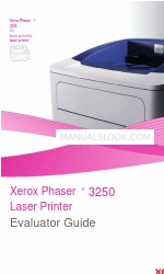 Xerox 3250D - Phaser B/W Laser Printer Manual do avaliador