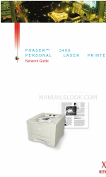 Xerox 3400N - Phaser B/W Laser Printer Ağ Kılavuzu