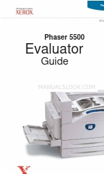 Xerox 5500DN - Phaser B/W Laser Printer Manuel de l'évaluateur