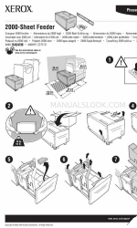 Xerox 5500DX - Phaser B/W Laser Printer Hoja de instrucciones