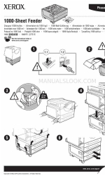 Xerox 5500DX - Phaser B/W Laser Printer Instruction Sheet