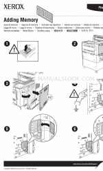 Xerox 5500DX - Phaser B/W Laser Printer Instruction Sheet