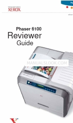 Xerox 6100BD - Phaser Color Laser Printer 매뉴얼