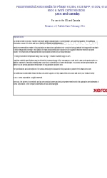 Xerox 6125N - Phaser Color Laser Printer Compatibiliteitshandleiding