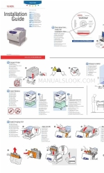 Xerox 6360DN - Phaser Color Laser Printer Manual de instalação