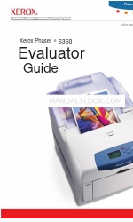 Xerox 6360DN - Phaser Color Laser Printer Manual do avaliador