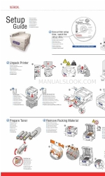 Xerox 7400DX - Phaser Color LED Printer Setup-Handbuch