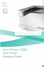 Xerox 7500/DT - Phaser Color LED Printer 평가자 매뉴얼