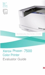 Xerox 7500/DT - Phaser Color LED Printer Manuel de l'évaluateur