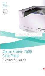 Xerox 7500DX - Phaser Color LED Printer Посібник для оцінювачів