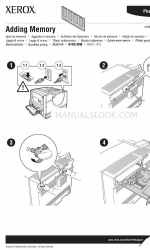 Xerox 7760DX - Phaser Color Laser Printer Instruction Sheet