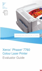 Xerox 7760DX - Phaser Color Laser Printer Manuale del valutatore