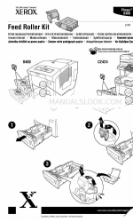 Xerox 8400N - Phaser Color Solid Ink Printer 피드 롤러 키트 교체