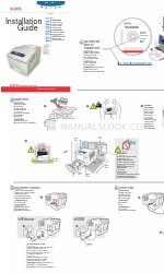 Xerox 8560DT - Phaser Color Solid Ink Printer Installatiehandleiding