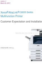 Xerox AltaLink C8030 Attentes du client et manuel d'installation