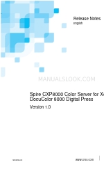 Xerox C8 - DocuPrint Color Inkjet Printer Nota di rilascio