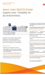 Xerox Color 560 Printer Spezifikationsblatt