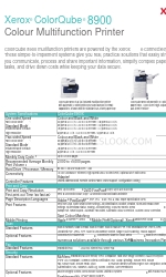 Xerox ColorQube 8900 series Especificaciones