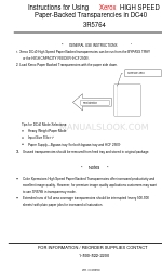 Xerox DocuColor 40 Instructions For Using