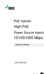 Direct IP IDIS DA-PI PoE75U Instrukcja obsługi