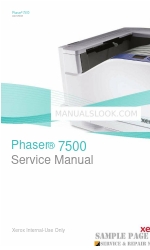 Xerox PHASER 7500 서비스 매뉴얼