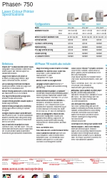 Xerox Phaser 750DX Opuscolo e specifiche