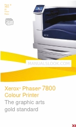 Xerox Phaser 7800DN Skrócona instrukcja obsługi