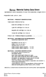 Xerox Tektronix Phaser 140 Material Safety Data Sheet