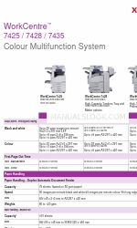 Xerox WORKCENTRE 7435 Specifications