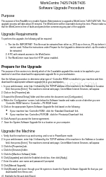 Xerox WORKCENTRE 7435 Software Upgrade