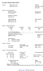 Xerox WorkCentre Pro 16p Product Safety Data Sheet