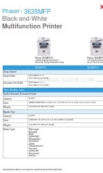 Xerox 3635MFP - Phaser B/W Laser Brosur & Spesifikasi