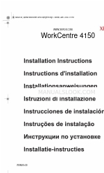Xerox 4150 - WorkCentre B/W Laser Manual de instruções de instalação