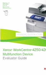 Xerox 4250 - WorkCentre - Copier Manuel de l'évaluateur