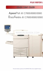 Xerox ApeosPort-III C7600 Manuel d'utilisation rapide