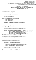 Calex PC LT-0 Series Connecting And Configuring