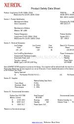 Xerox CopyCentre C2128 Fiche de données de sécurité