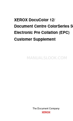 Xerox Document Centre ColorSeries 50 Manual de Suplementos