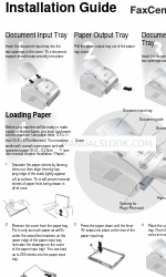 Xerox FaxCentre F110 Installation Manual